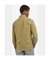 Men's Barbour Washed Overshirt - Bleached Olive