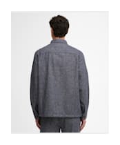 Men's Barbour Stillwater Linen Blend Overshirt - Navy