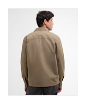 Men's Barbour Crail Wax Ripstop Overshirt - Concrete