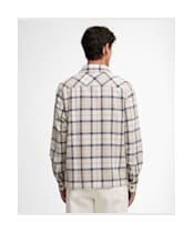 Men's Barbour Vennel Textured Tartan Overshirt - Oban Mist Tartan