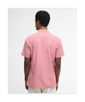 Men's Barbour Nelson S/S Summer Shirt - Red
