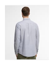 Men's Barbour Oxtown Tailored Shirt - Grey Blue