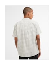Men's Barbour Nelson Gingham Summer Fit Shirt - Stone