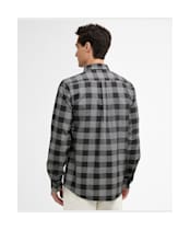 Men's Barbour International Heanes Waffle Check Shirt - Black