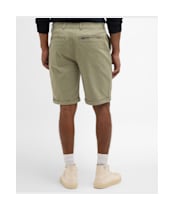 Men's Barbour Washed Twill Chino Shorts - Laurel Green