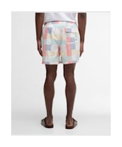 Men's Barbour Patch Swim Shorts - Red