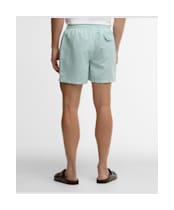 Men's Barbour Water Reactive Leaf Print Swim Short - Mint Blue