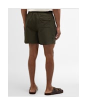 Men's Barbour Water Reactive Tartan Swim Short - Olive / Ancient Tartan