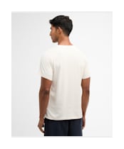 Men's Barbour Cranmer Logo T-Shirt - Whisper White