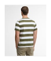 Men's Barbour Meldon Stripe T-Shirt - Olive