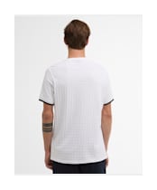 Men's Barbour International Langston Jacquard T-Shirt - White