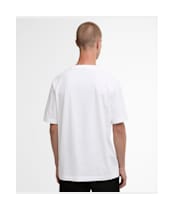 Men's Barbour International Outline Motor Graphic T-Shirt - White
