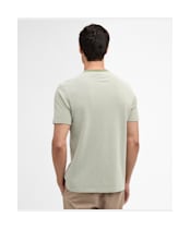 Men's Barbour International Halls Textured T-Shirt - Burnt Olive