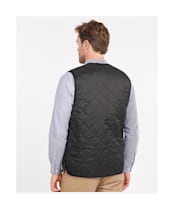 Men's Barbour Quilted Waistcoat / Zip-in Liner - Black