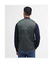 Men's Barbour Classic Quilted Waistcoat / Zip-In Liner - Olive