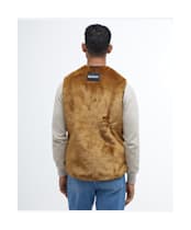 Men's Barbour Warm Pile Waistcoat / Zip-In Liner - Brown