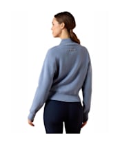 Women's Ariat Foxleigh 1/2 Zip Wool Sweater - Rainwashed