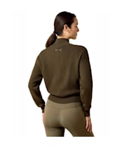 Women's Ariat Foxleigh 1/2 Zip Wool Sweater - Earth