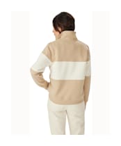 Women's R.M. Williams Trickett Quarter Zip Panel Sweatshirt - Sand