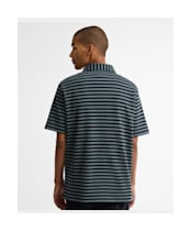 Men's Barbour Farlam Striped Tailored Polo Shirt - Navy