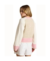 Women's Joules Nora Colourblock Cardigan - Cream