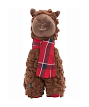 Barbour Dog Llama Toy - Brown / Cardinal