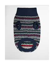 Barbour Marlow Fair Isle Dog Jumper - NAVY FESTIVE