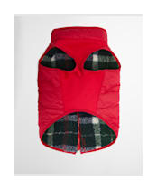 Barbour Field Reversible Dog Coat - Evergreen Tartan