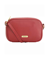 Women's Barbour Daphne Mini Leather Crossbody Bag - Red