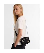 Women's Barbour International Qualify Mini Crossbody Bag - Black