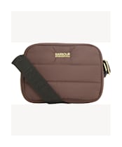 Women's Barbour International Monaco Baffle Quilt Crossbody Bag - Truffle
