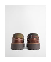 Women's Barbour Darras Boat Shoe - Brown / Classic Tartan