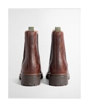 Women's Barbour Evie Faux Fur Chelsea Boots - Brown Leather