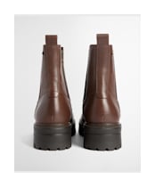 Women's Barbour Amberley Chelsea Boots - DK TAN LEATHER