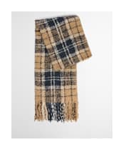 Barbour Saltburn Beanie & Tartan Scarf Set - Birchwood