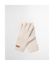 Women's Barbour Pendle Beanie & Gloves Gift Set - Eggshell