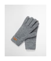 Women's Barbour Pendle Beanie & Gloves Gift Set - Mid Grey