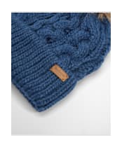 Women's Barbour Penshaw Cable Beanie - Navy Peony