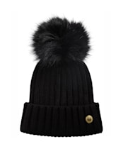 Women's Barbour International Conway Knitted Beanie Hat - Black