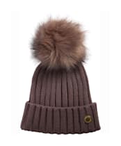 Women's Barbour International Conway Knitted Beanie Hat - Truffle