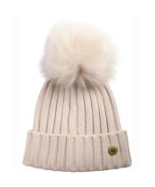 Women's Barbour International Conway Knitted Beanie Hat - Moonbeam