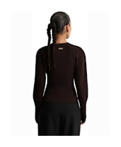 Women's Barbour International Cyrus Knitted Jumper - Truffle