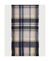 Women's Barbour Vintage Winter Plaid Scarf - BLUSH PINK/NAVY