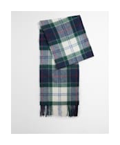 Women's Barbour Tartan Scarf - LIGHT EVERGREEN