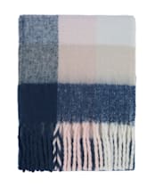 Women's Barbour Marie Scarf - NAVY/BLUSH PINK