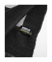 Women's Barbour International Milla Logo Scarf - Moonbeam / Black