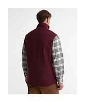 Men's Barbour Langdale Fleece Gilet - Dark Bordeaux