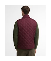 Men's Barbour New Lowerdale Quilted Gilet - Bordeaux