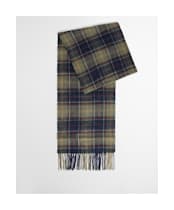 Men’s Barbour Tartan Scarf and Glove Gift Set - Classic / Olive