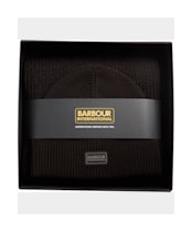Men's Barbour International Sweeper Legacy Beanie Set - Black 2